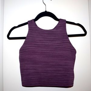 Athleta Conscious Space Dye Crop Purple – XS